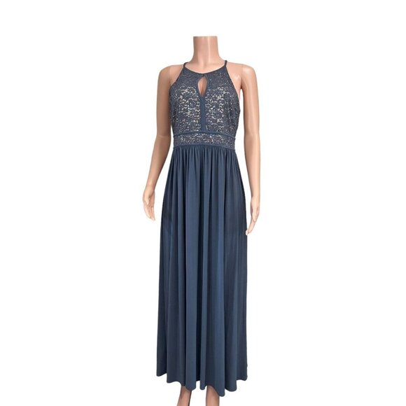 Night Way Collections Navy Blue Maxi Dress - Picture 11 of 14